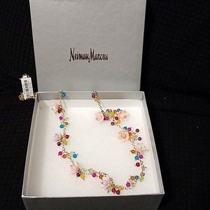 NWT Greenbeads bead and flower necklace